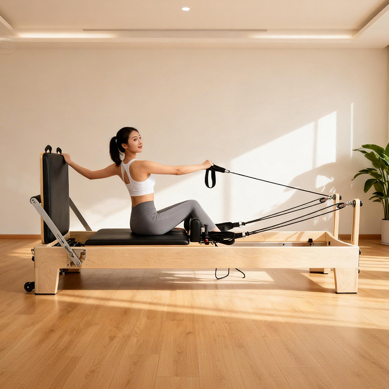 Yoga Health & Fitness Centre - Przenośny, regulowany reformer do pilatesu z