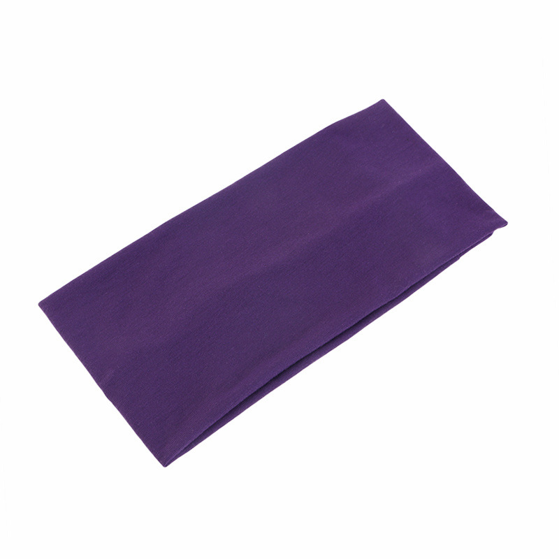 Yoga Fitness Band - Jednokolorowa opaska na głowę unisex, elastyczna,