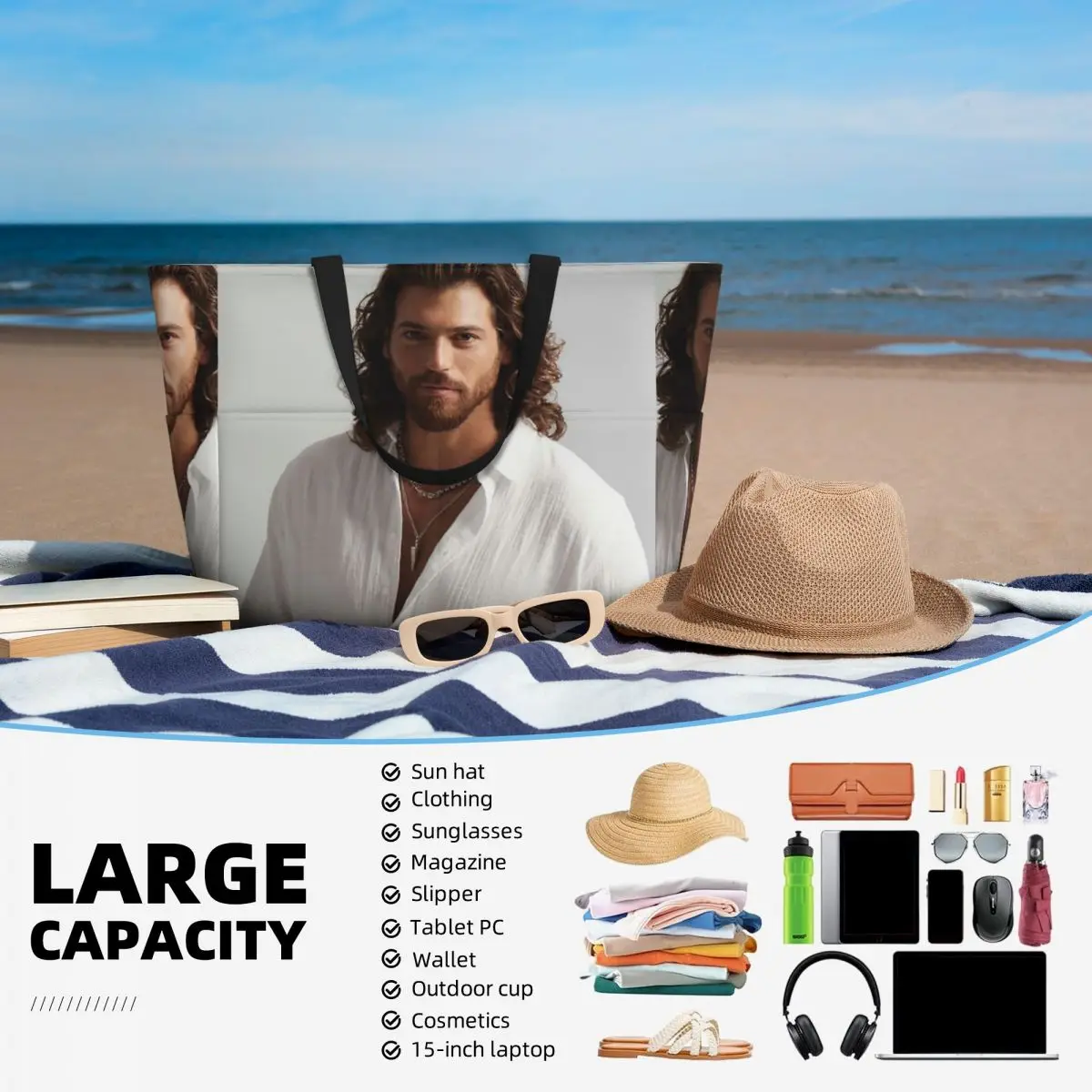 Torba na plażę z zdjęciem akto – Yoga Fitness Photos recenzja i cena